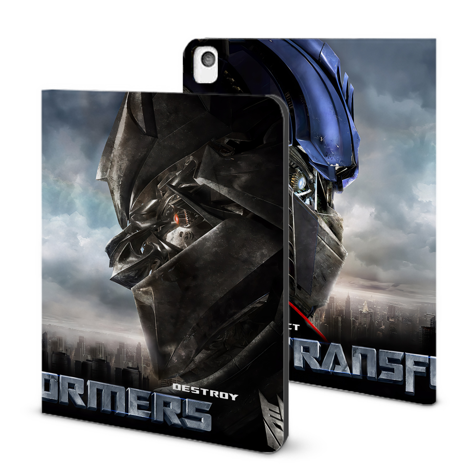 （画像用） Transformers トランスフォーマー IPadケース ペンホルダー付き ブックスタイルデザイン